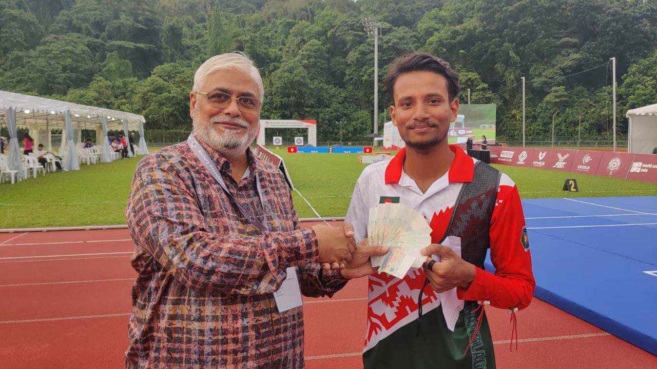 এশিয়ান কাপ আর্চারিতে বাংলাদেশের আলিফের স্বর্ণজয়