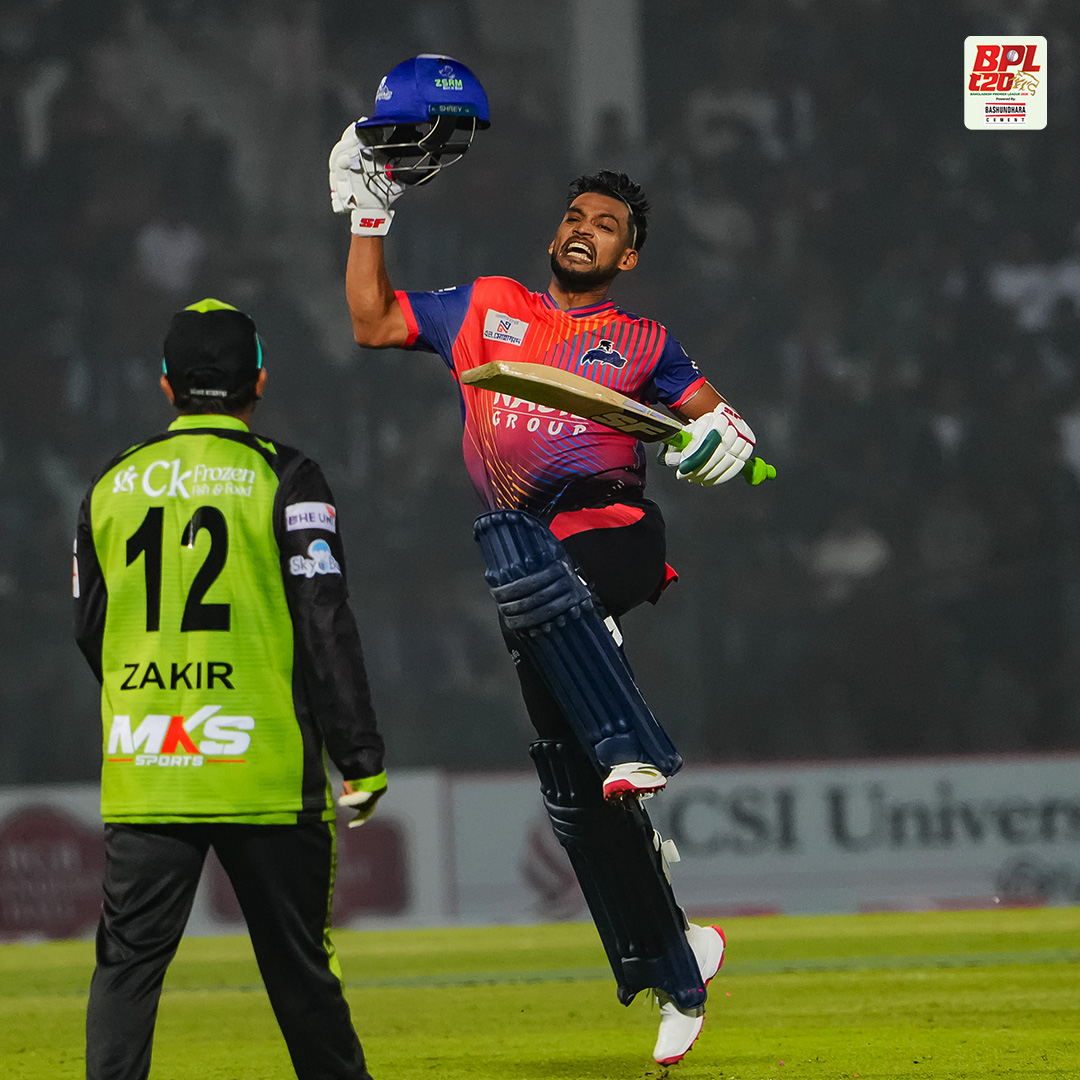 ইমনের ফিফটি ম্লান করে শান্তর সেঞ্চুরিতে সিলেটকে হারাল রাজশাহী